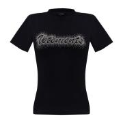 Vetements T-shirt med logotyp Black, Dam