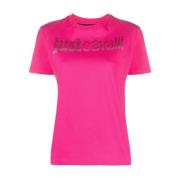Just Cavalli Fuchsia T-shirts & Polos för kvinnor Pink, Dam