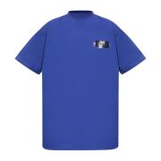 Balenciaga T-shirt med logotyp Blue, Herr