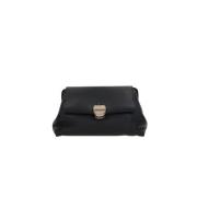 Chloé Svart Läderclutch med Guld Hardware Black, Dam