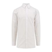 Givenchy Vit Skjorta med Broderad Logotyp White, Herr