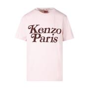 Kenzo Faded Pink Loose T-Shirt Pink, Dam
