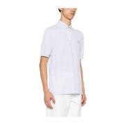 Brunello Cucinelli Grå Pearl Bomull Polo Skjorta med Logo Print White,...