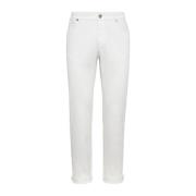 Brunello Cucinelli Stiliga Jeans White, Herr