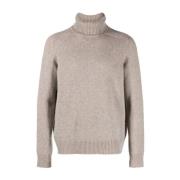 Ermenegildo Zegna Lyxig Cashmere Rollneck Sweater Beige, Herr