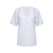 PINKO Vita T-shirt White, Dam