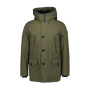 Woolrich Mörkgröna Arctic Stretch Vadderade Jackor Green, Herr