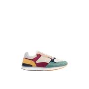Hoff Andningsbara Sneakers med Läder- och Tygpaneler Multicolor, Dam