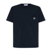 Stone Island T-shirt med ficka Blue, Herr