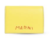 Marni Plånbok med logotyp Yellow, Dam