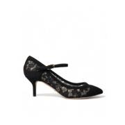 Dolce & Gabbana Svarta Spetsklackar Pumps Black, Dam