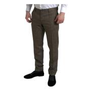 Dolce & Gabbana Italienska Ull Chino Byxor Brown, Herr