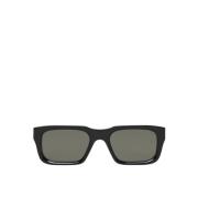 Retrosuperfuture Italienska solglasögon med fyrkantig båge Black, Unis...