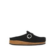 Birkenstock Mocka Spänne Mules Black, Dam