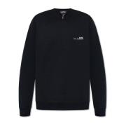 A.p.c. Sweatshirt med logotyp Black, Herr