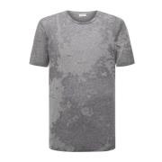 Saint Laurent Stiligt Logo Bomull T-Shirt Gray, Herr