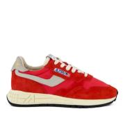 Autry Vintage-inspirerade Reelwind Sneakers Red, Herr