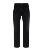 Saint Laurent Svarta Bomullsdenim Jeans Black, Herr