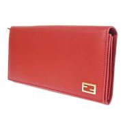 Fendi Vintage Pre-owned Läder plnbcker Red, Dam