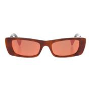 Gucci Bruna Rektangulära Solglasögon för Kvinnor Brown, Dam