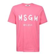 Msgm T-shirt Pink, Herr