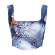 Chiara Ferragni Collection Blå Topwear för Kvinnor Blue, Dam