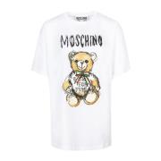 Moschino Teddy Bear Print T-shirt White, Dam