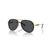 Versace Stiliga Shield Solglasögon Black, Unisex