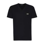 Dolce & Gabbana Svarta T-shirts & Polos för Män Black, Herr