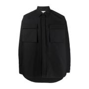 Alexander McQueen Svarta Militärinspirerade Skjortor Black, Herr