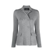 Fabiana Filippi Grå Merinoullsblazer Gray, Dam