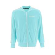 Palm Angels Lätt Chenille Bomber Track Jacka Blue, Herr