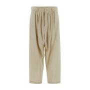 Lemaire Trousers Woman Clothing Beige, Dam