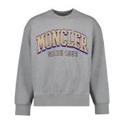 Moncler Logo Sweatshirt Gray, Herr