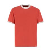 Eleventy Sportig Chic Herr T-Shirt Orange, Herr