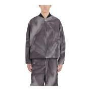 44 Label Group Bomberjacka med Crinkle Effekt Gray, Herr