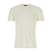 Tom Ford Sand Lyocell Blend T-Shirt, Modern Komfort Beige, Herr
