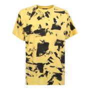 Mauna Kea Logo Print T-Shirt - Gul Yellow, Herr