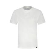 Courrèges Vit AC Straight T-Shirt i Bomull White, Herr