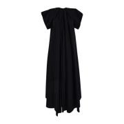 MM6 Maison Margiela Svart Maxiklänning Black, Dam