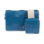 Bottega Veneta Cassette Medium Bags Blue, Herr