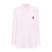 Kenzo Rosa Blommönstrad Skjorta Pink, Dam