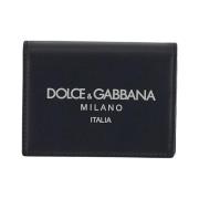 Dolce & Gabbana Läderplånbok med logotyp Blue, Herr