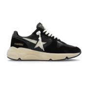 Golden Goose Running Sole Sneakers Black, Dam