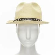 Valentino Vintage Pre-owned Raffia hattar-och-kepsar Beige, Dam