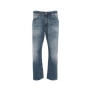 Mauro Grifoni Blåa Ss24 Herr Jeans Blue, Herr