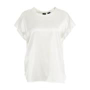 Pinko Vita T-shirts Polos för Kvinnor White, Dam