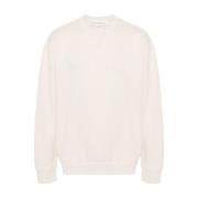 JW Anderson Tröjor med broderad logotyp Beige, Herr