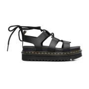 Dr. Martens Platta Öppna Sandaler Black, Dam