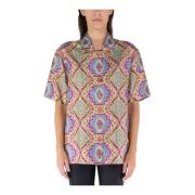 Etro Tryckt silkesblus Multicolor, Dam